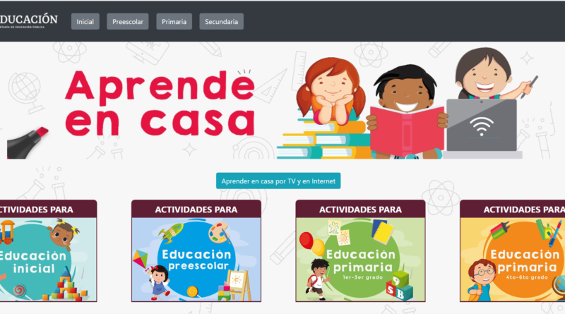 SEP (2020, 27 de marzo) Aprende en Casa. Recupeardo de http://educacionbasica.sep.gob.mx/