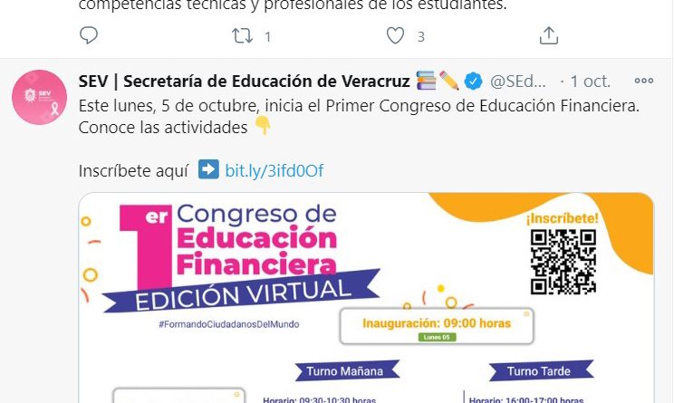 Invitan a participar al “Primer Congreso de Educación Financiera”, edición virtual